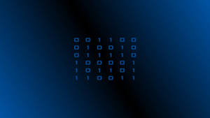 Blue Binary Programming Wallpaper