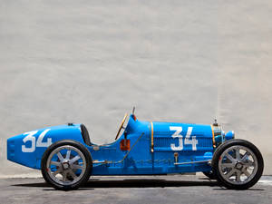 Blue Bugatti Type 35 Side Iphone Wallpaper
