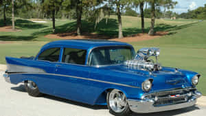 Blue Chevy Bel Air Wallpaper