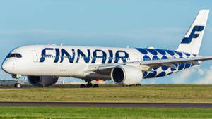 Blue Circle Finnair Wallpaper