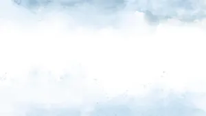 Blue Clouds On White Pastel Wallpaper