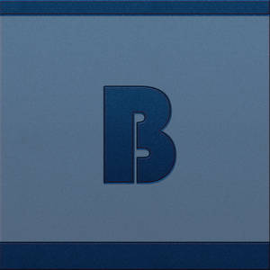 Blue Denim Letter B Wallpaper