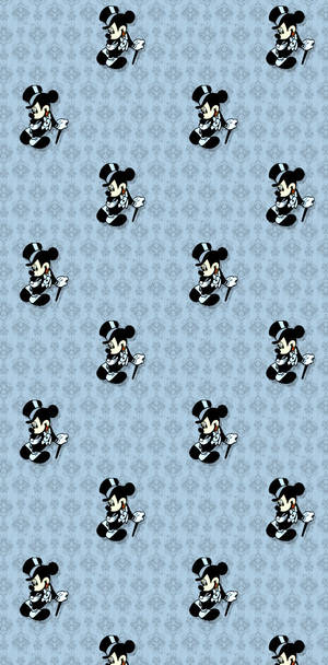 Blue Disney Pattern Wallpaper