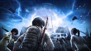 Blue Electro Portal Pubg 1920x1080 Wallpaper
