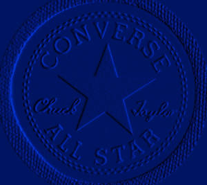 Blue Embossed Converse Logo Wallpaper