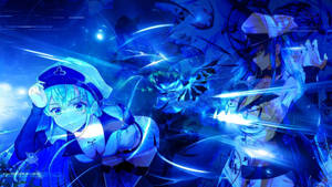 Blue Esdeath Background Wallpaper