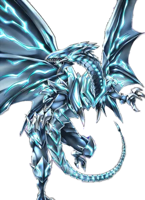 Blue Eyes White Dragon Digital Illustration Wallpaper