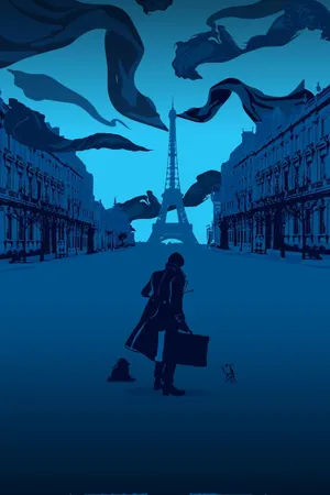 Blue Fantastic Beasts Harry Potter Phone Wallpaper