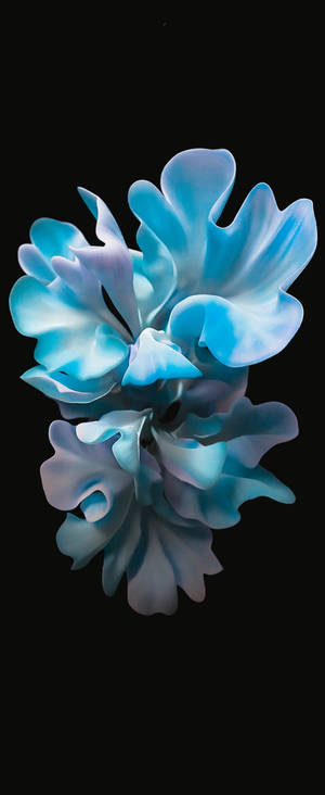 Blue Flower Art For Samsung S20 Fe Wallpaper