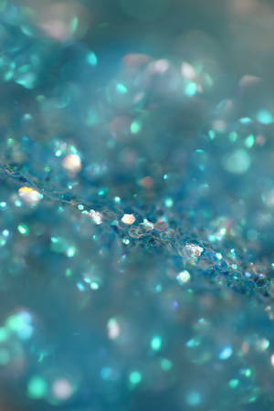 Blue Glitter Wallpaper
