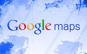 Blue Google Maps Wallpaper