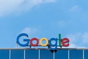 Blue Google Signage Wallpaper