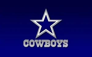 Blue Gradient Dallas Cowboys Logo Wallpaper