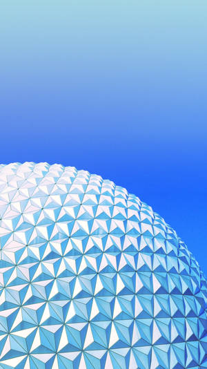 Blue Gradient Epcot Globe Wallpaper