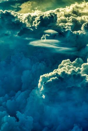 Blue Green Cloud Iphone Wallpaper