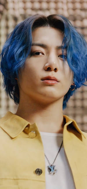 Blue Hair South Korean Singer Wallpaper