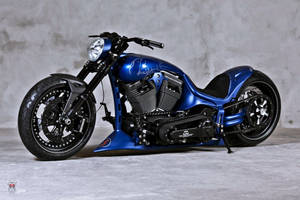 Blue Harley Davidson 4k Bike Wallpaper