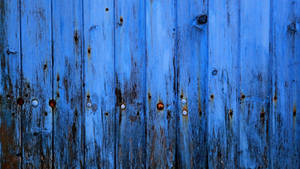 Blue Hd Wood Fence Wallpaper