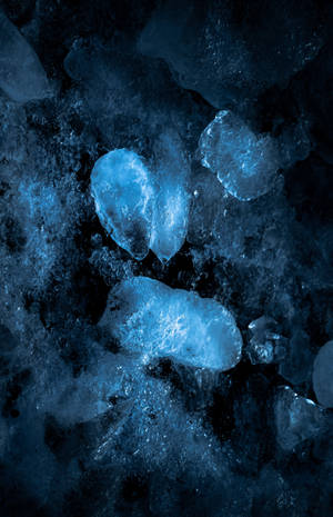Blue Ice Aesthetic Phone Wallpaper