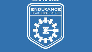 Blue Interstellar Endurance Logo Wallpaper