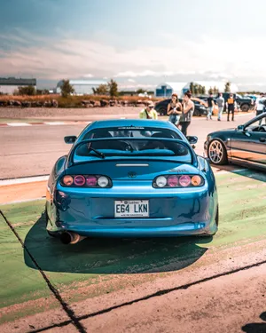 Blue Jdm Toyota Supra Wallpaper