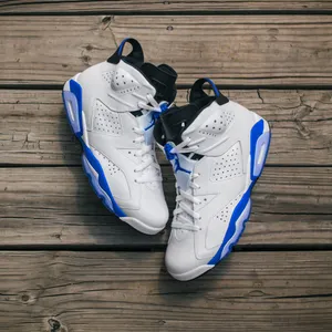 Blue Jordan Aj 6 Sport Blue Colorway Wallpaper