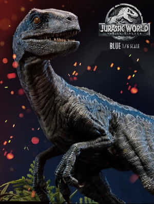 Blue Jurassic World Poster Wallpaper