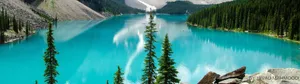 Blue Lake Dual Monitor Wallpaper