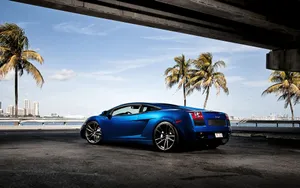 Blue Lamborghini Aventador Cool Car Wallpaper