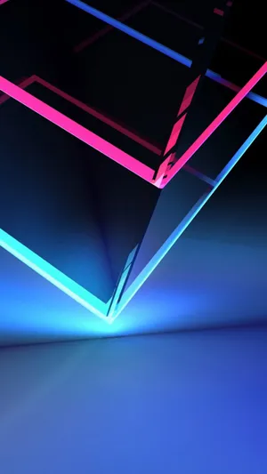 Blue Led Dark Abstract Wallpaper