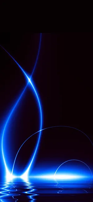 Blue Led With Water Wallpaper