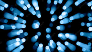 Blue Light Bokeh Background Wallpaper