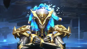 Blue Lit Hair Pubg Pharaoh Wallpaper