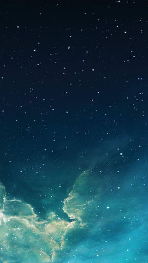 Blue-lit Sky Galaxy Iphone Wallpaper