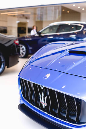 Blue Maserati Car Wallpaper