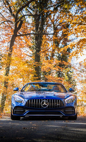 Blue Mercedes Benz Amg Iphone Wallpaper