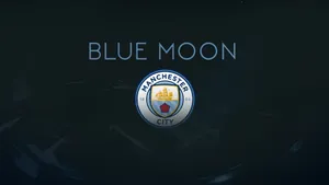 Blue Moon Manchester City Logo Wallpaper