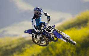 Blue Motocross Bike 89 Wallpaper