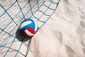 Blue Net Volleyball 4k Wallpaper