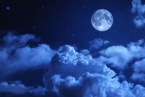 Blue Night High Resolution Clouds Wallpaper