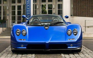 Blue Pagani From Iphone Wallpaper