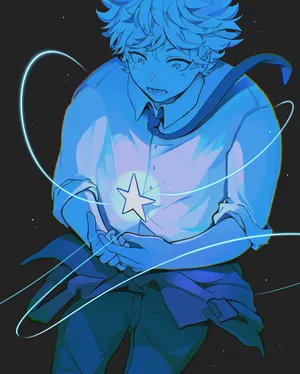 Blue Period Yatora Holding Star Wallpaper