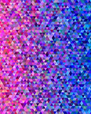 Blue-pink Triangle Pixels Wallpaper