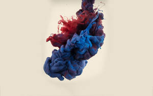 Blue Red Liquid Smoke Wallpaper