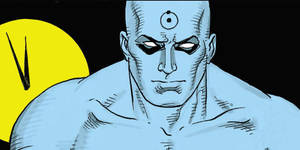 Blue-skinned Doctor Manhattan Wallpaper