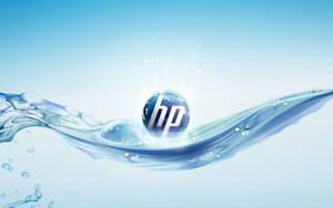 Blue Sphere Hp Laptop Logo Wallpaper