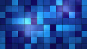 Blue Squares On A Blue Background Wallpaper