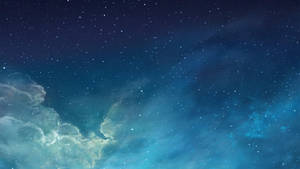Blue Starry Sky Wallpaper