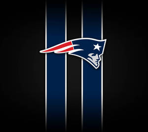 Blue Strips Patriots Logo Wallpaper