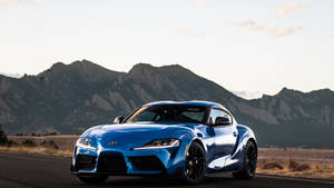 Blue Supra A91 Toyota 4k Wallpaper